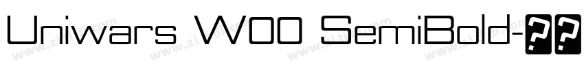 Uniwars W00 SemiBold字体转换